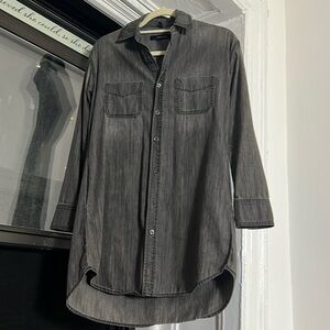 J Brand Gray Tunic Shirt